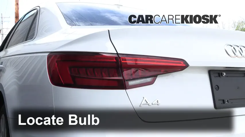 2017 Audi A4 Quattro Premium Plus 2.0L 4 Cyl. Turbo Lights Tail Light (replace bulb)